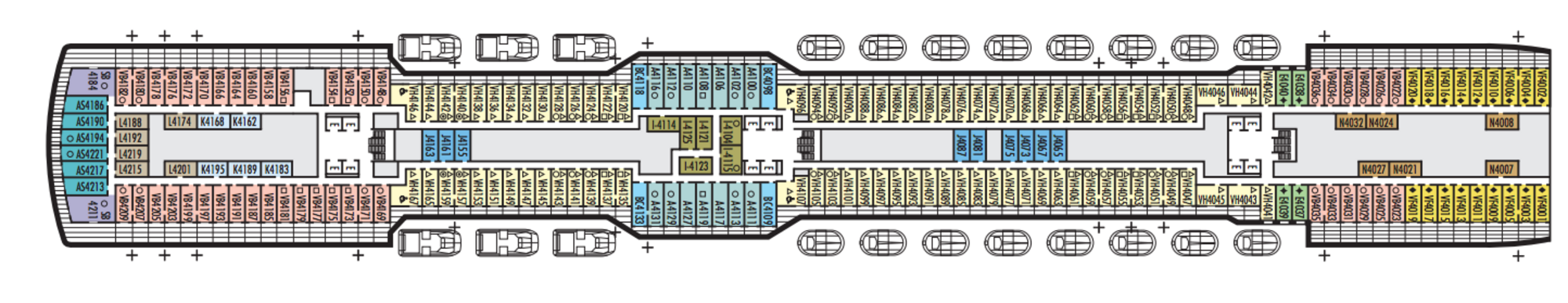 Deck 4 - Beethoven Deck plan